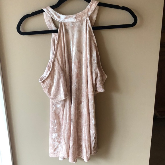 NWT Juicy Couture velvet cold shoulder top - Picture 2 of 5
